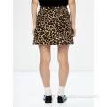 97% Poly 3% SP Leopard Print Jupe courte